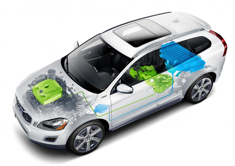 Схема Volvo XC60 Plug-in Hybrid Concept 2012 года  (фото 12 из 20)